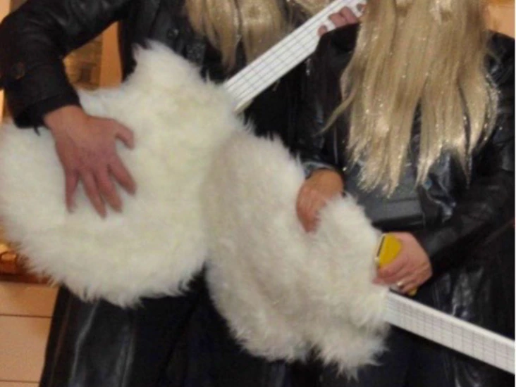 Zz-top utklädsel för två personer