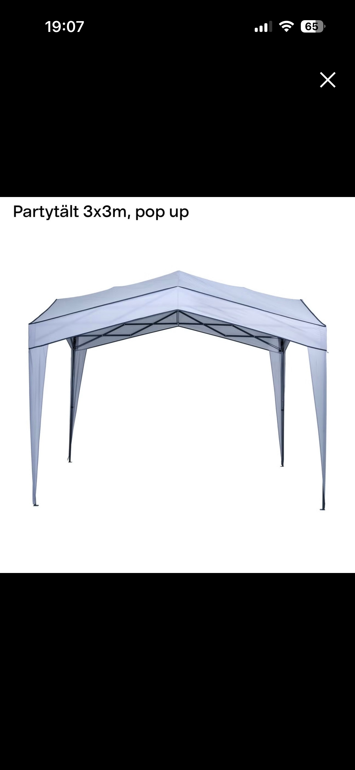 Partytält 3*3 m - nr 2