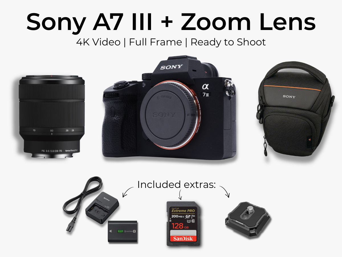 Sony a7 iii + zoom lens | full-frame photo & video camera