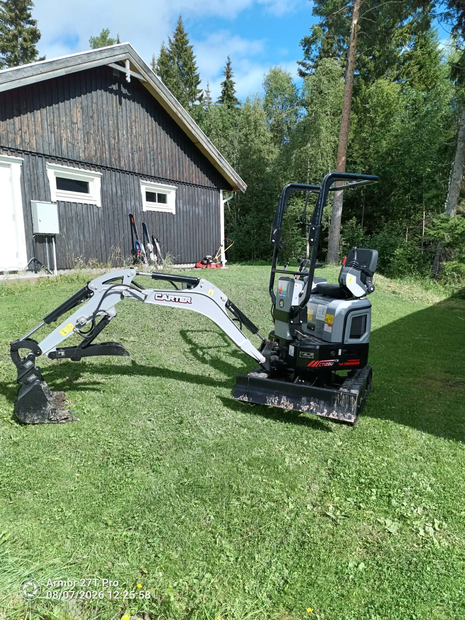 Minigrävare carter 1,2 ton 