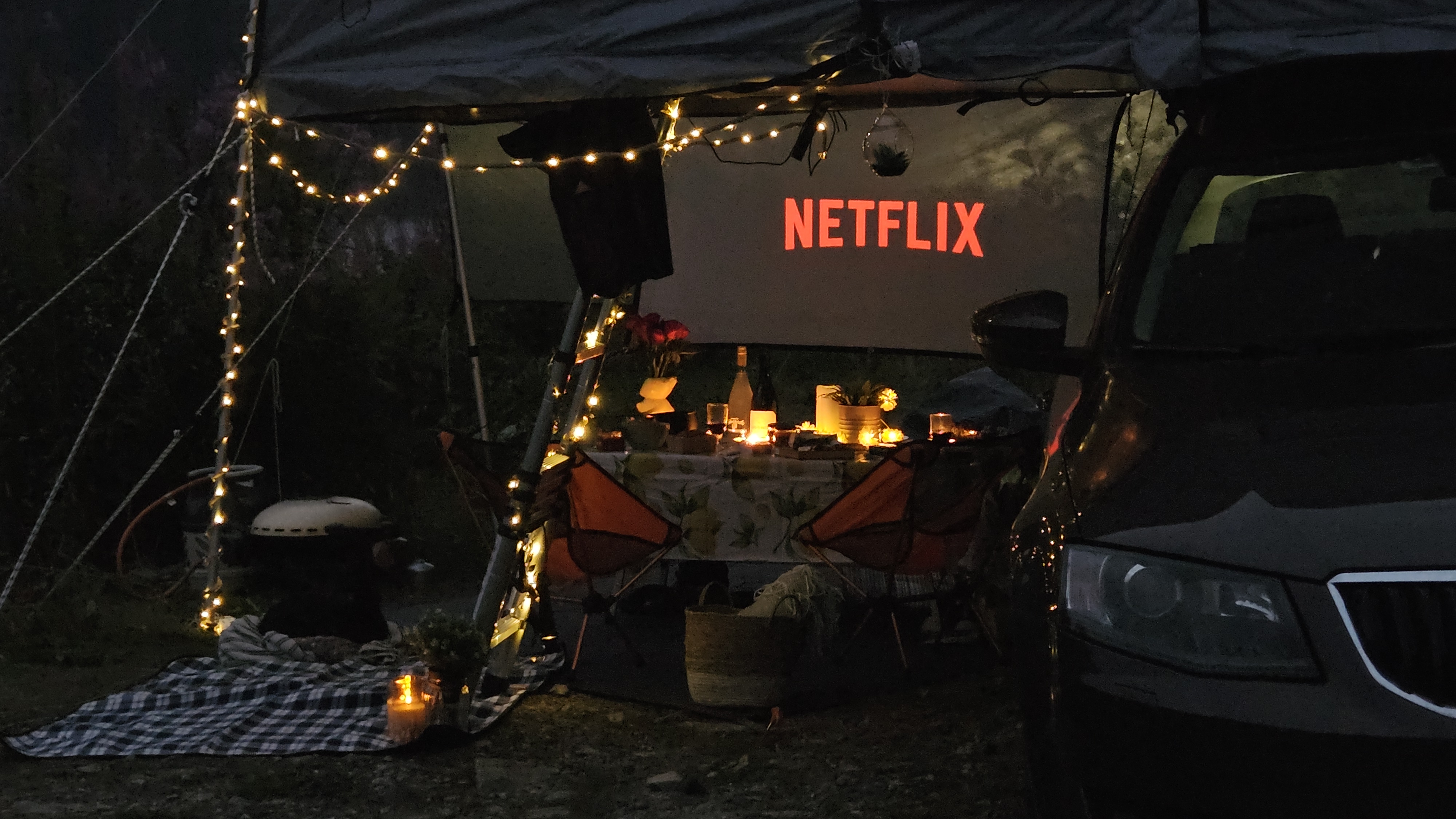 Stort taktelt! utekino?