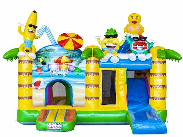 Multiplay hoppborg med rutschkana!