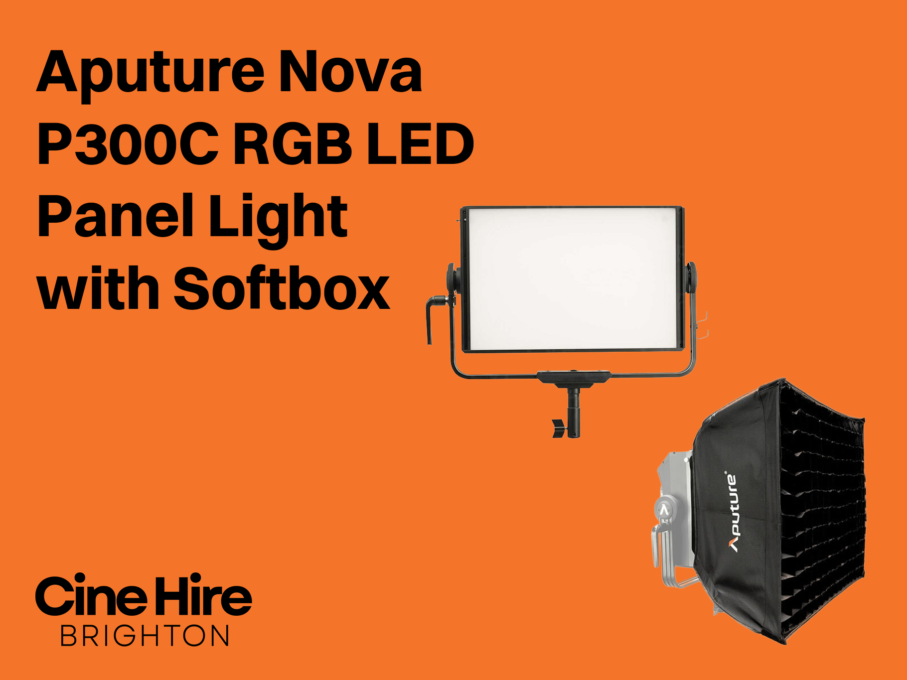  aputure nova p300c rgb led panel light with softbox