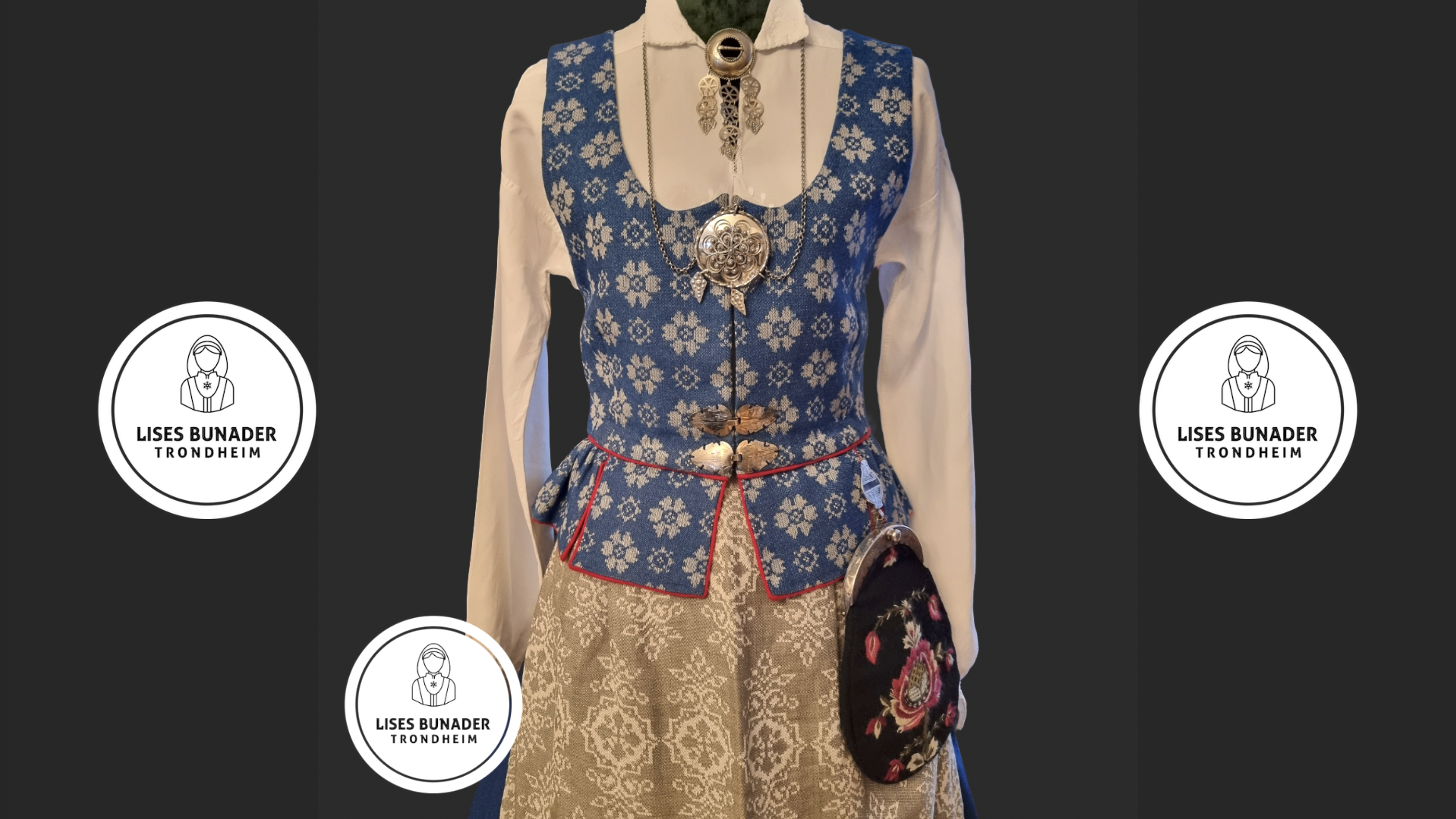 Blå trønderbunad