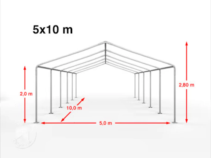 Partytält 5x10m