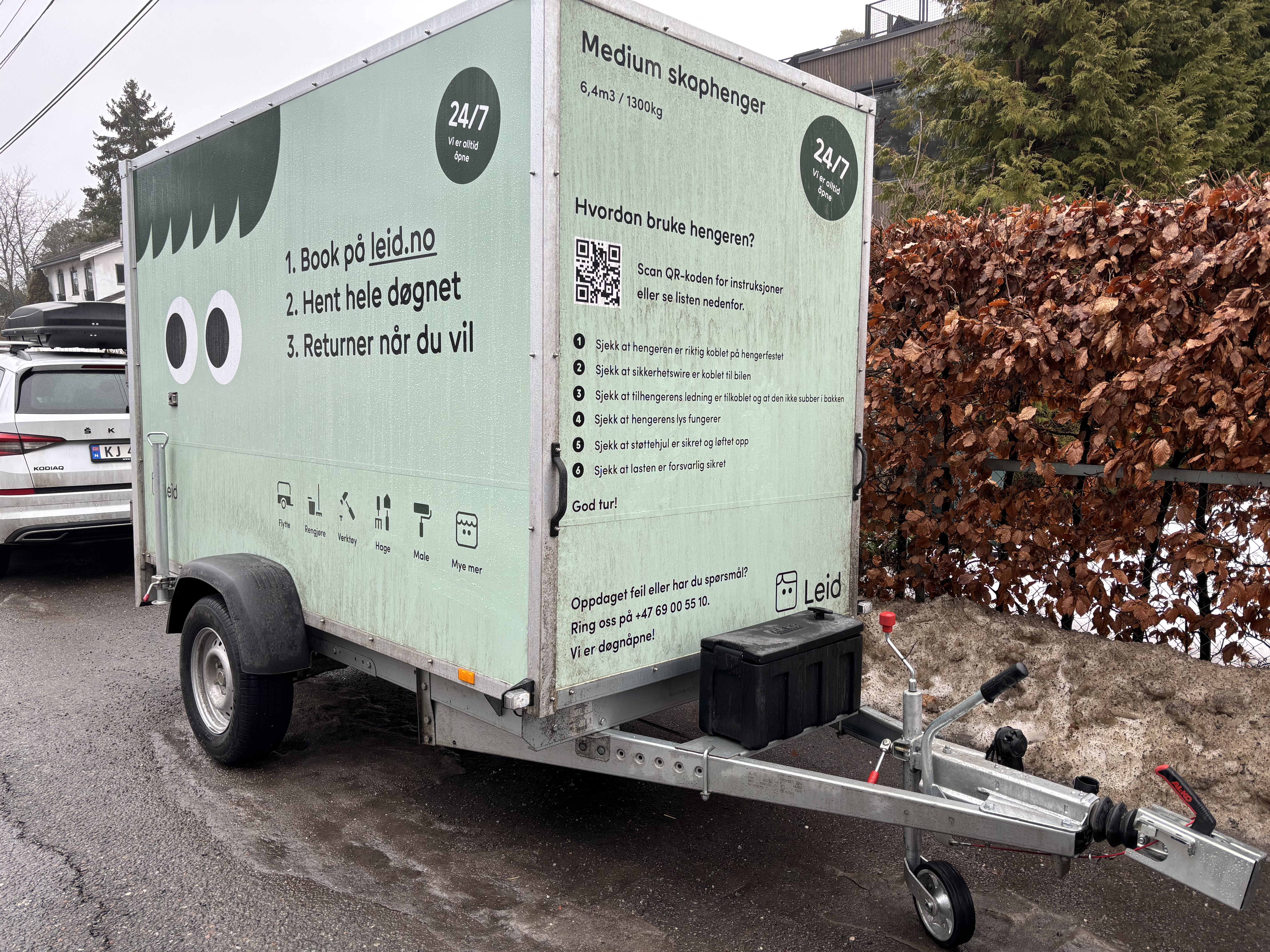 Gaupen skaphenger - automatisk henting 24/7