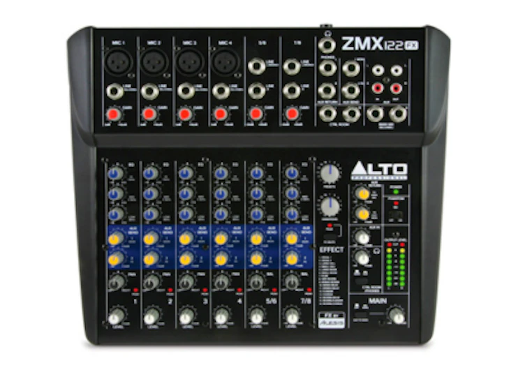 Alto mixer - 8 channel mixer with built in effects