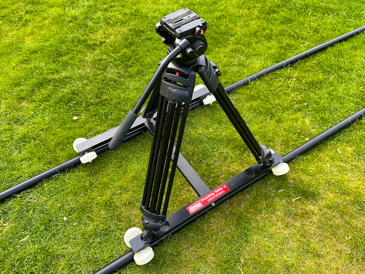 Filmräls med manfrotto tripod 525mvb + 501hdv