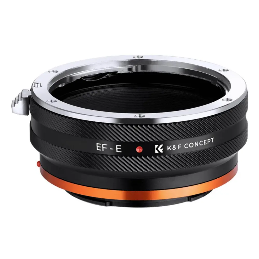 K&f objektivadapter iv pro til canon ef-objektiver for sony e 