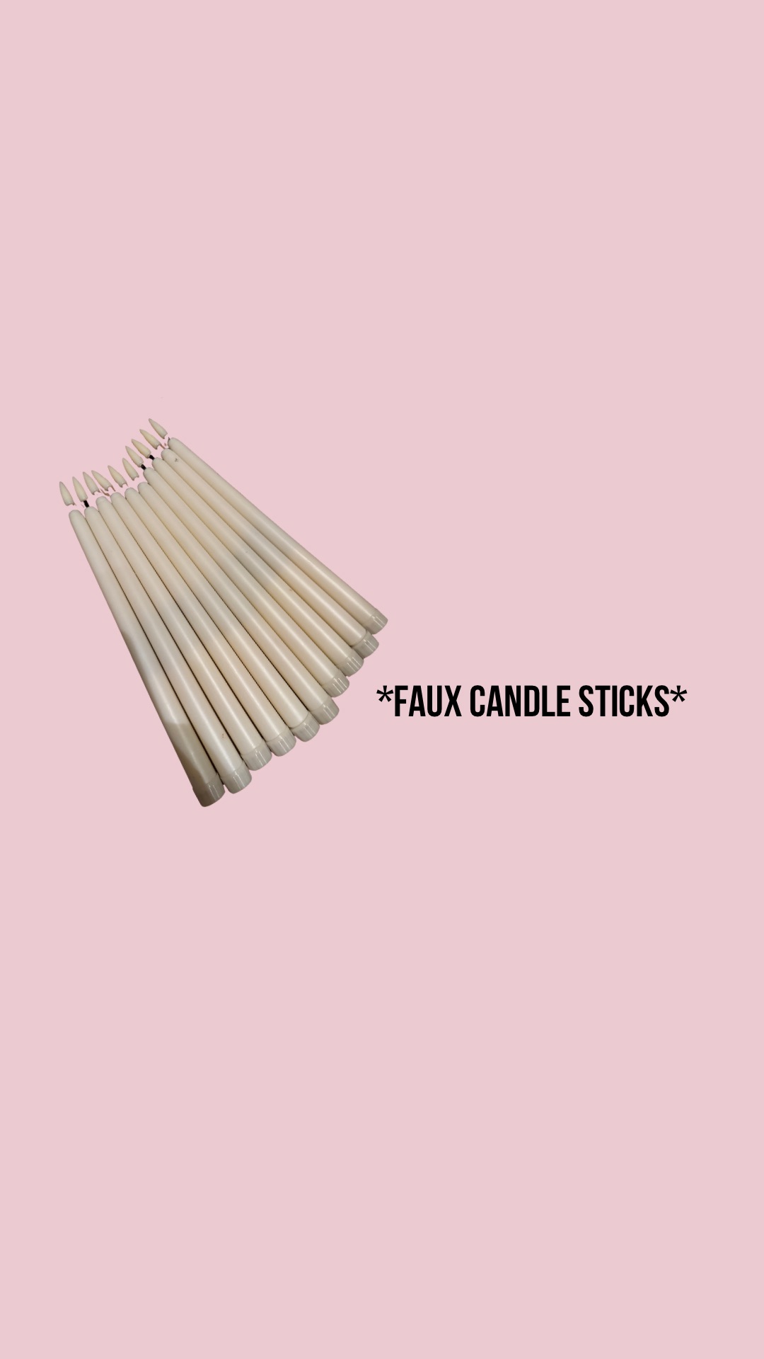 30 faux candle stick