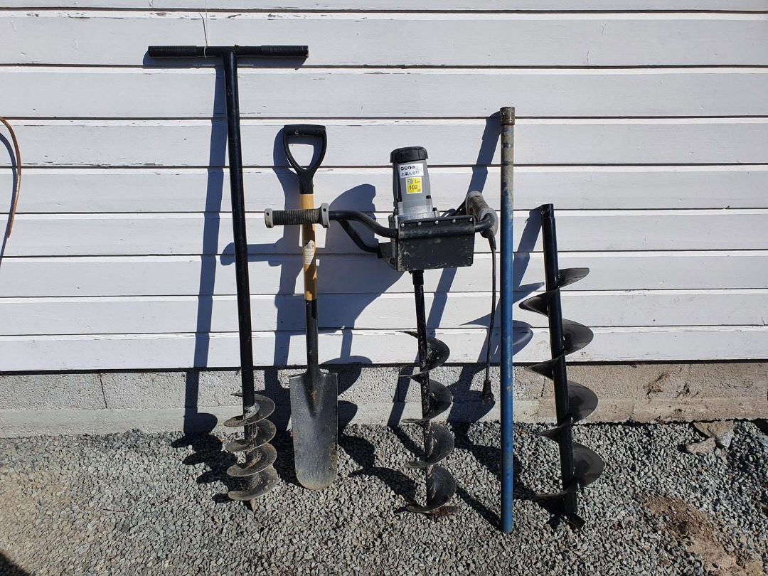 Jordbor-pakke med flere bor og forlenger