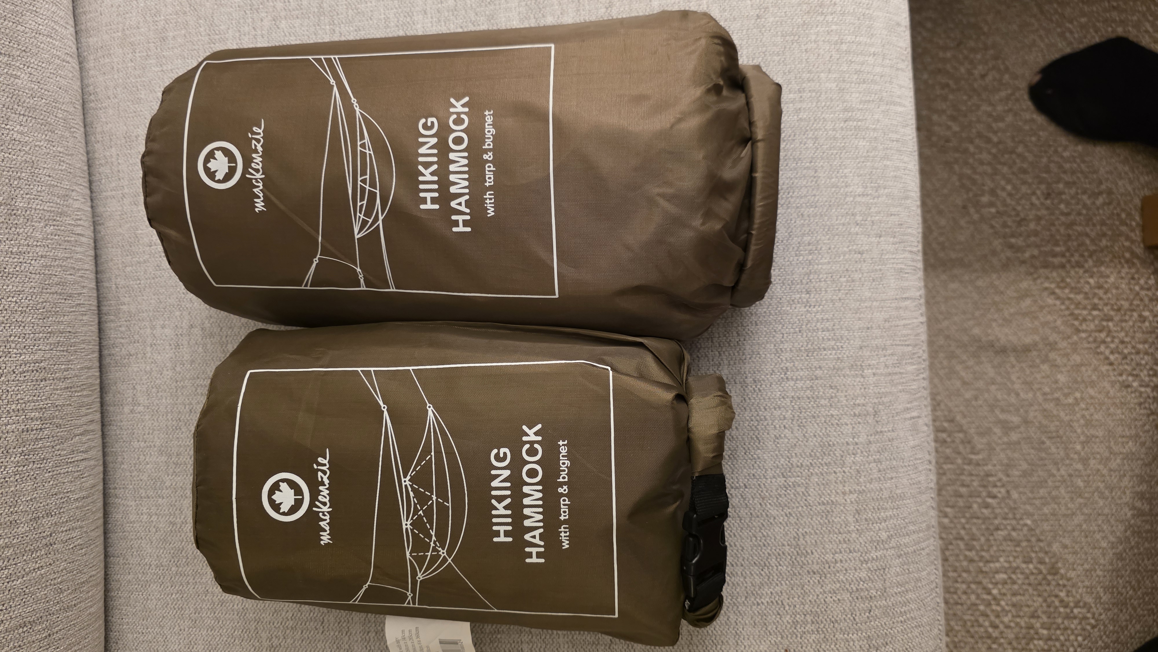 Mackenzie hiking hammock med tarp og myggnett (2 stk tilgjengelig)
