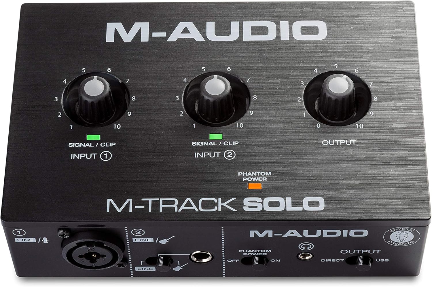 M-audio m-track solo usb audio interface with xlr, line and di inputs