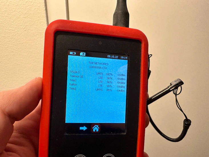 4g/3g/2g-mätverktyg för signalstyrka