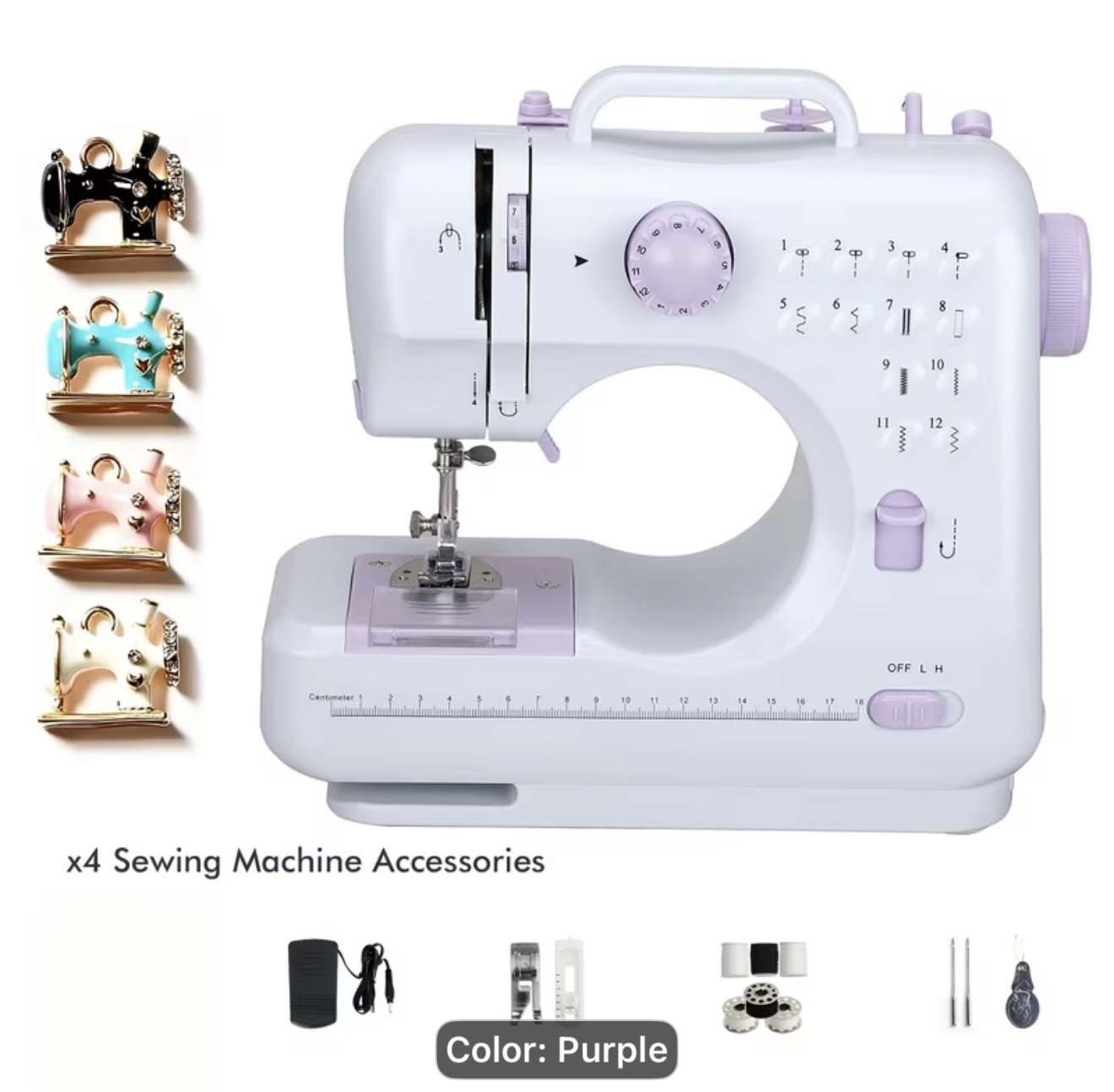 12 stitch small sewing machine 
