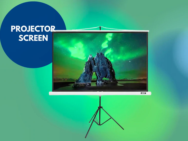 Projector screen 2,5 m x 1,5 m size