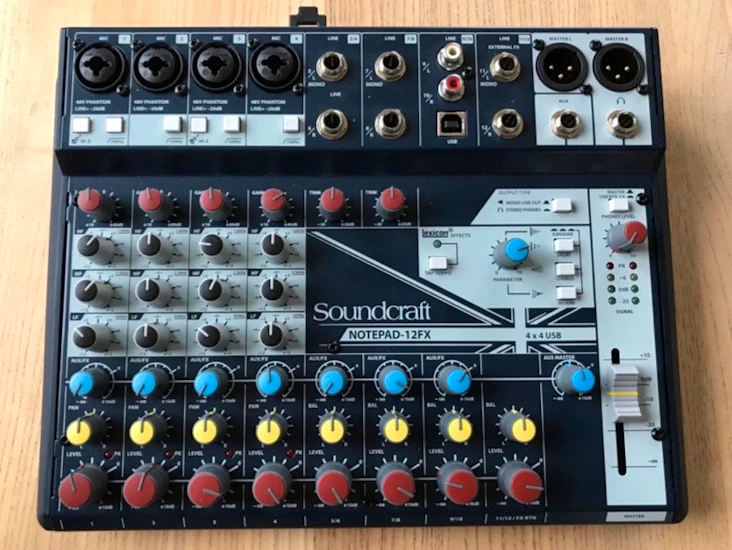 Mixerbord - 12 kanaler