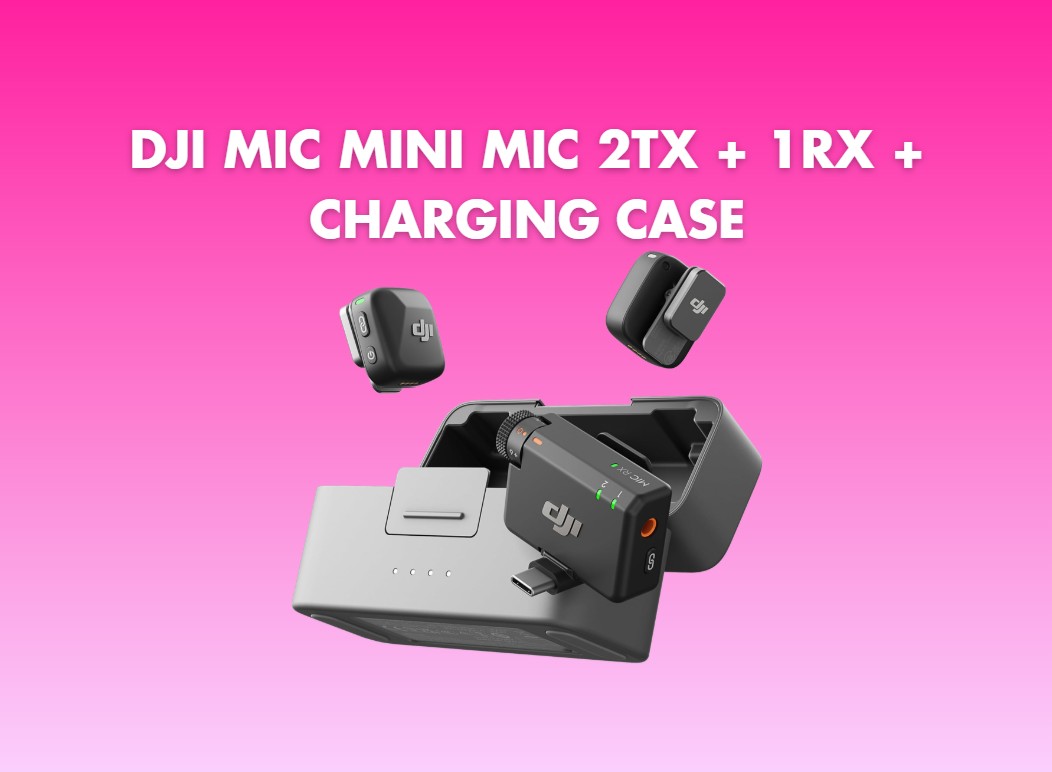 Dji mic mini mic 2tx + 1rx + charging case