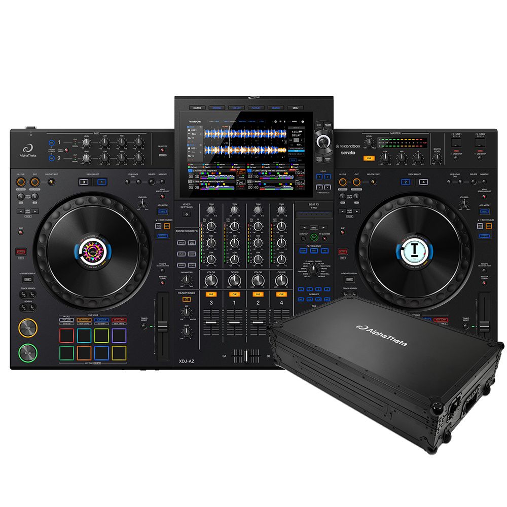 Alphatheta / pioneer xdj-az dj system w/ flight case
