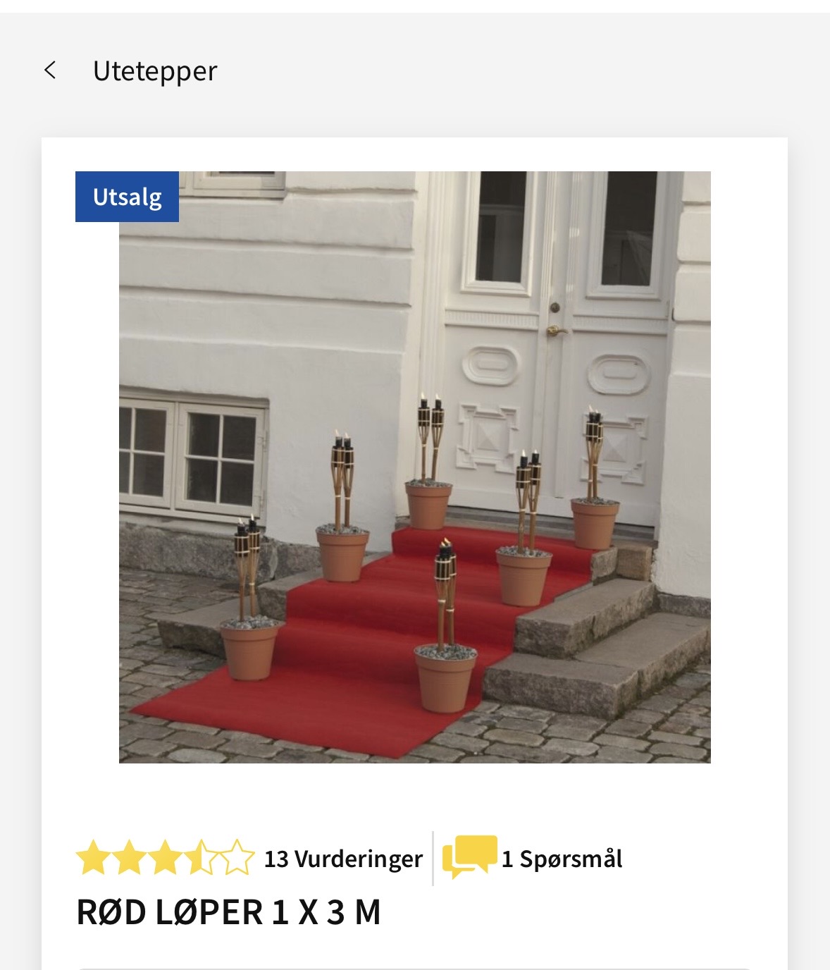 Rød løper
