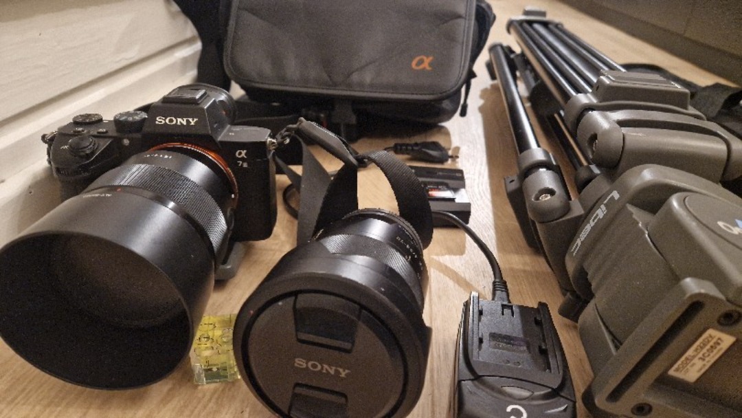 Kamerapakke sony a7iii, 2 linser og stativ