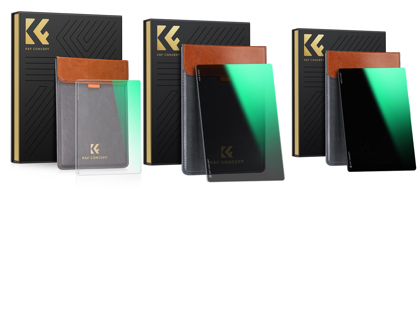K&f concept 3-filter bundle for hire – nd8, nd64 & black mist 1/4 (4x5.65)