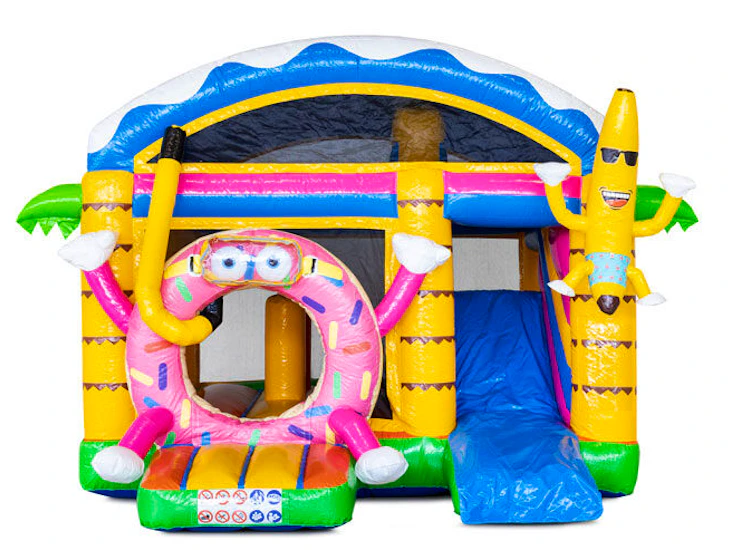 Hoppborg med multiplay & rutschkana!