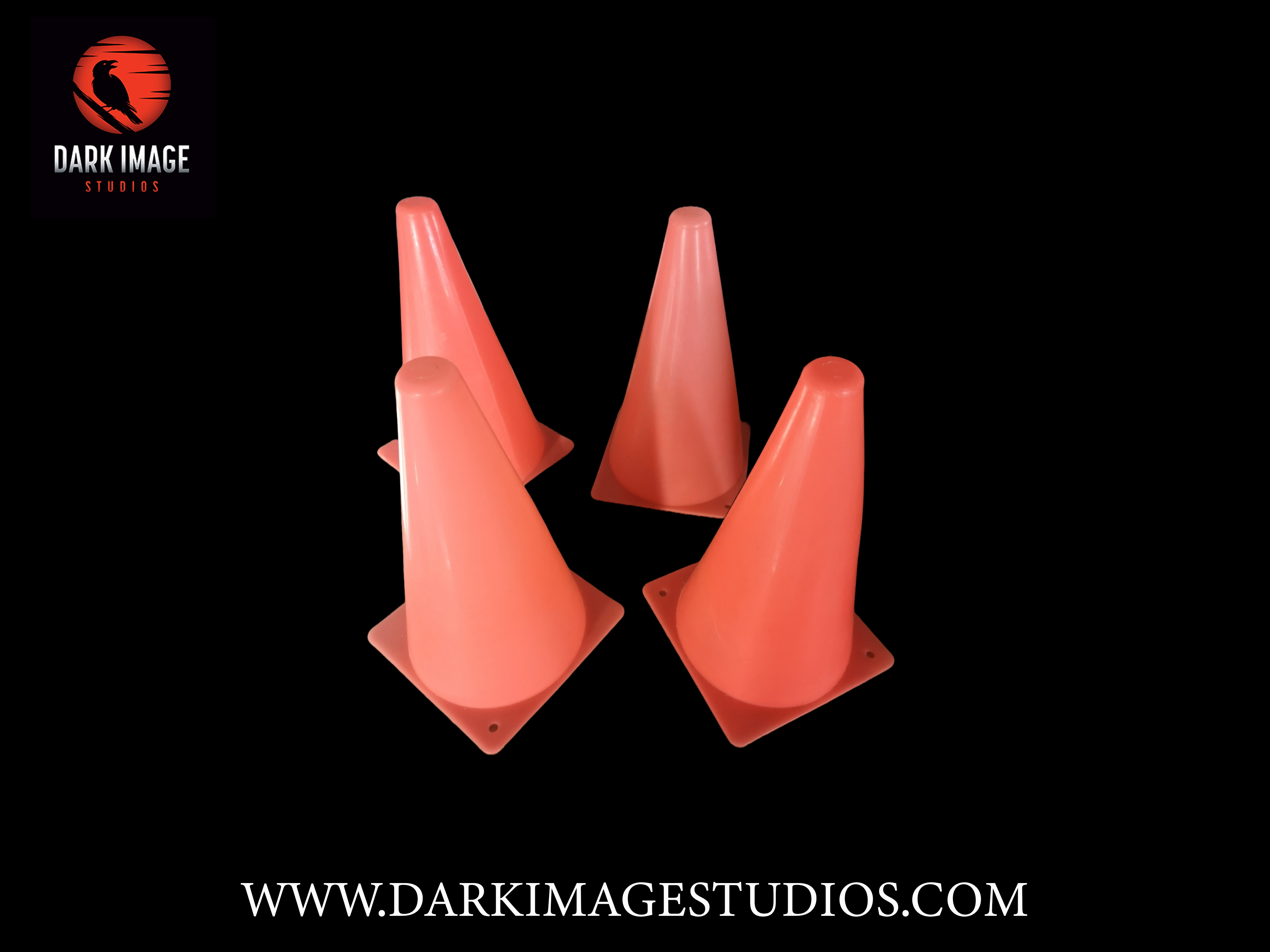 Dolly track safety cones