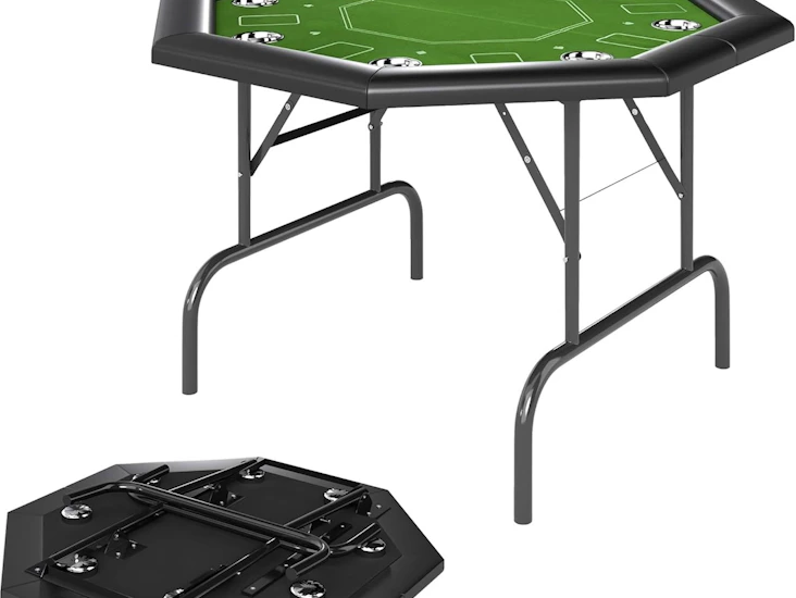 8 player folding poker table