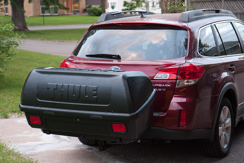 Rental: thule transporter rear cargo box for rent hitch cargo carrier travel camping roadtrips