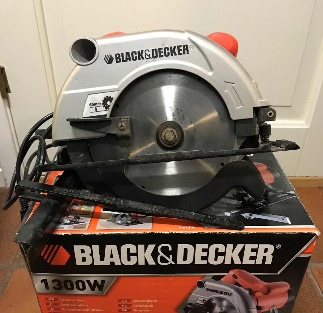 Cirkelsåg black&decker 1300w