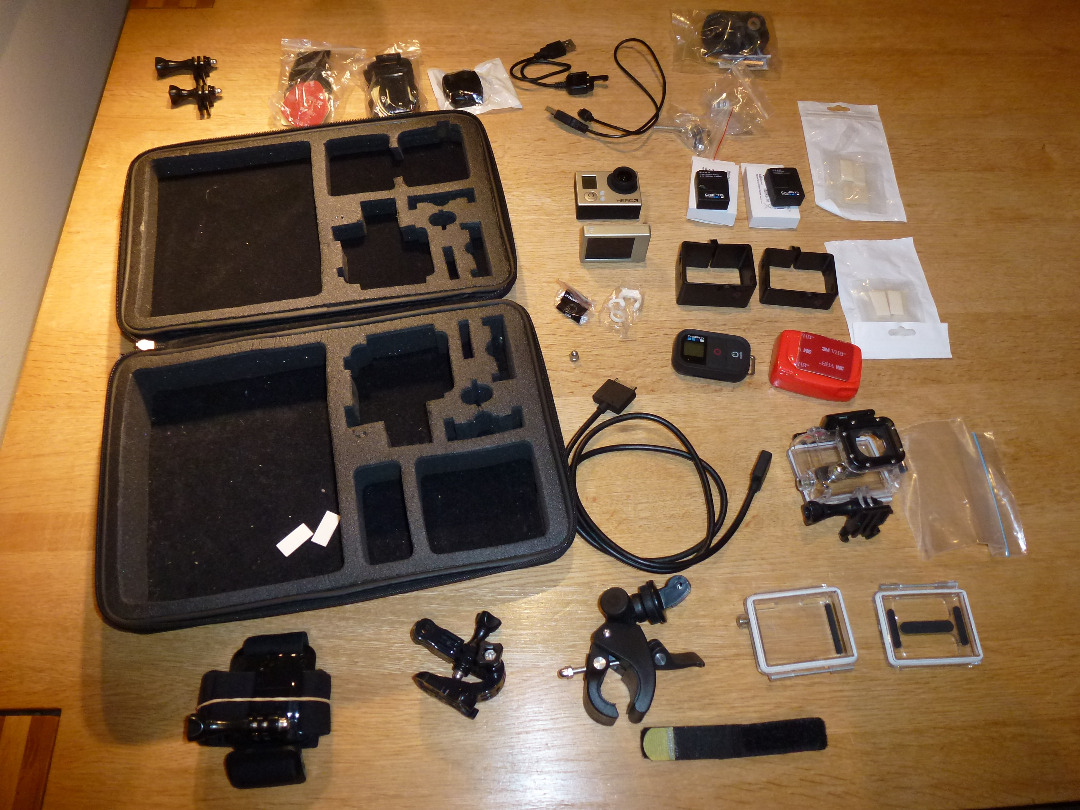Gopro hero 3 med masse utstyr