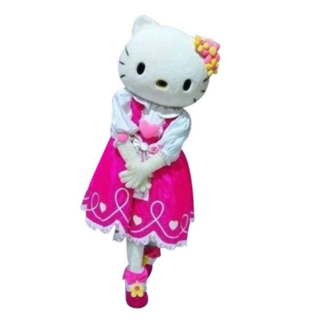 Hello kitty mascot maskeradkostym barnkalaset