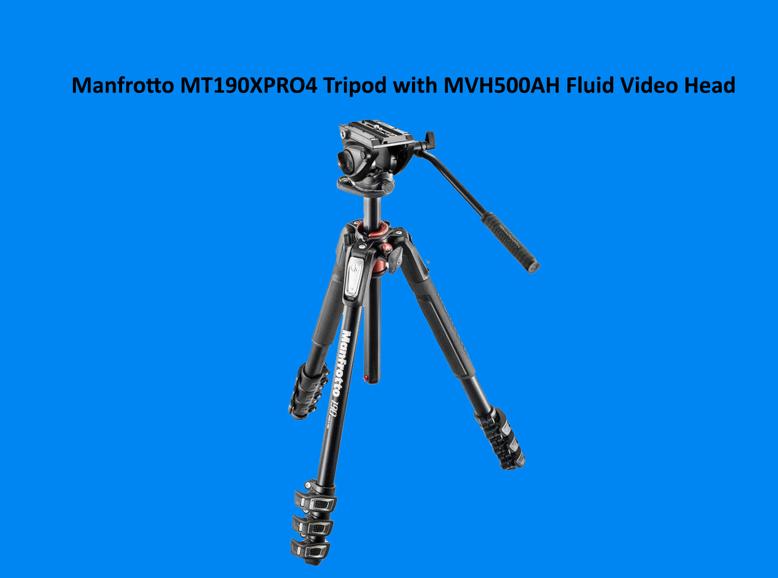 Manfrotto mt190xpro4 tripod with mvh500ah fluid video head