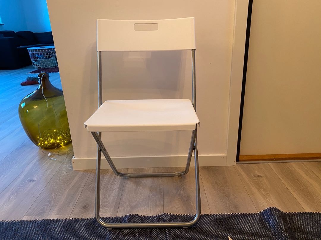 10 st vita klappstolar