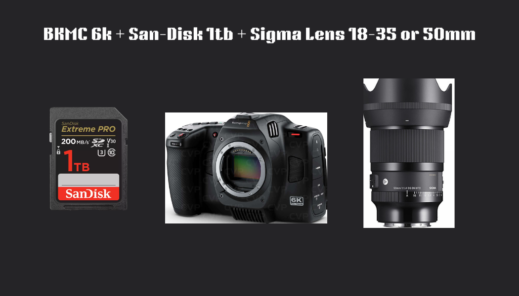 Blackmagic 6k bmcc6k starter video bundle