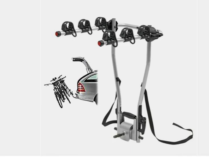 Smidig fällbar cykelhållare för 3 cyklar