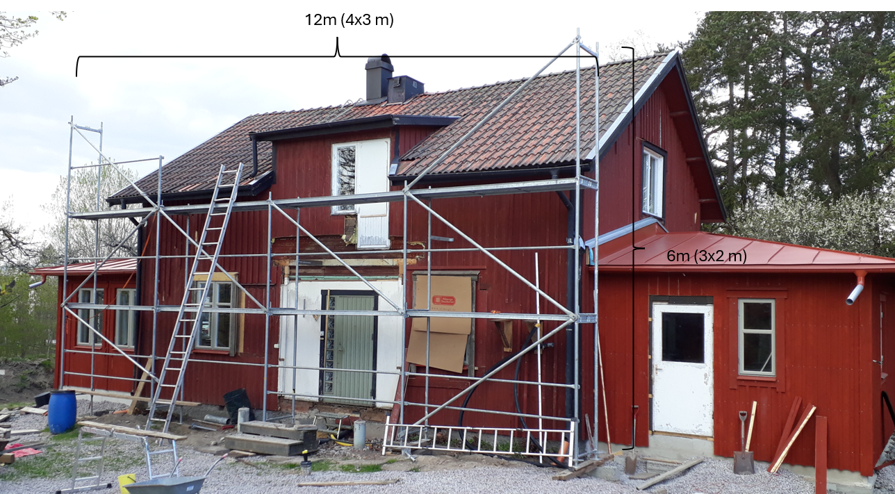Byggnadsställning i uppsala