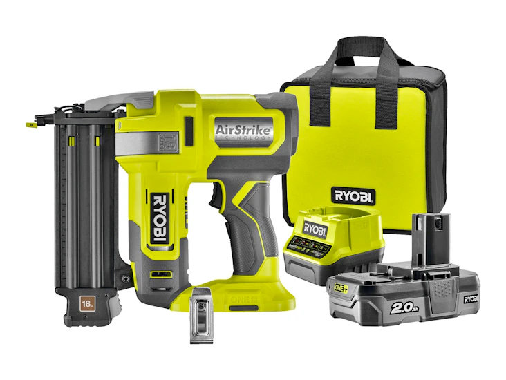 Ryobi one+ spikerpistolsett 18 v, 15-50 mm