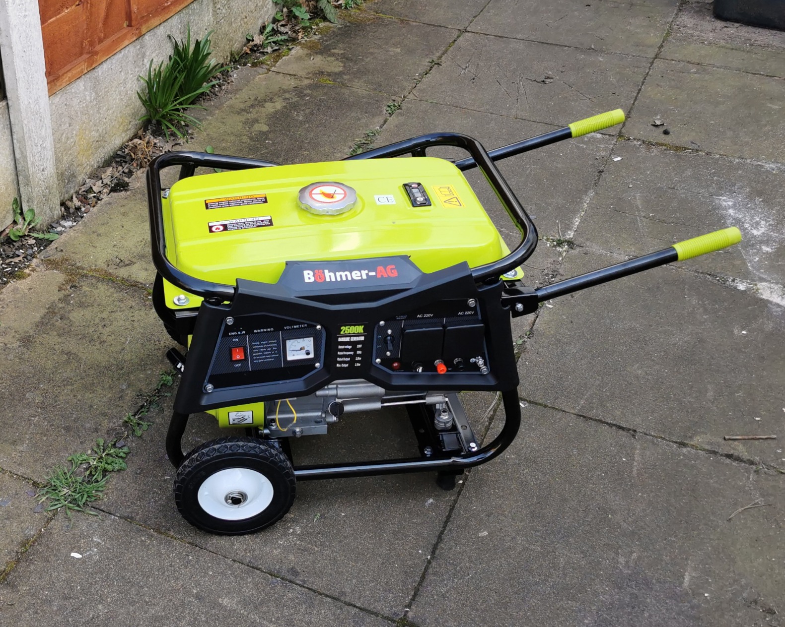 Portable petrol generator 2200w - böhmer-ag wx-2500k (long 12-hour run time)