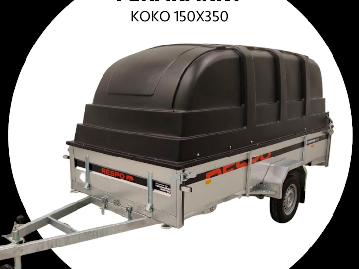 Kuomullinen peräkärry 150x350