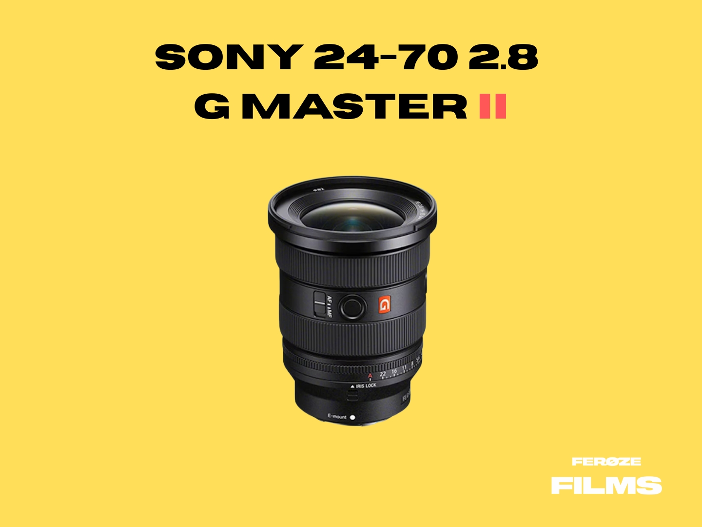 Sony 24-70mm f/2.8 gm ii g master 2 lens - sony 24 - 70 mm 2.8 g