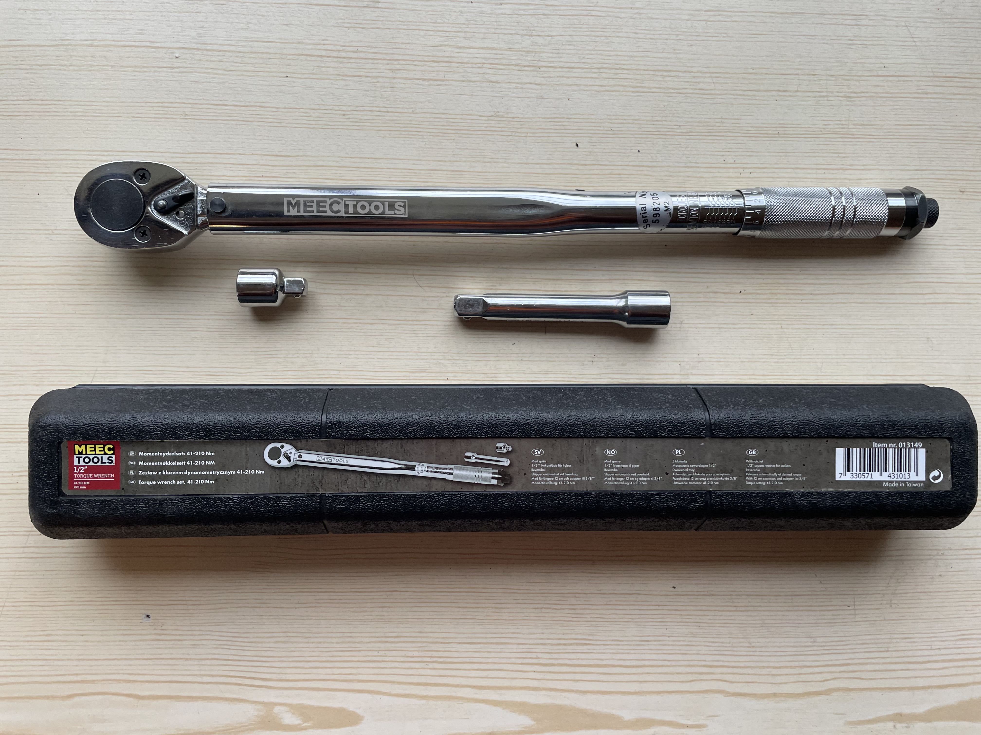 Momentnyckel 1/2”,  41-210 nm