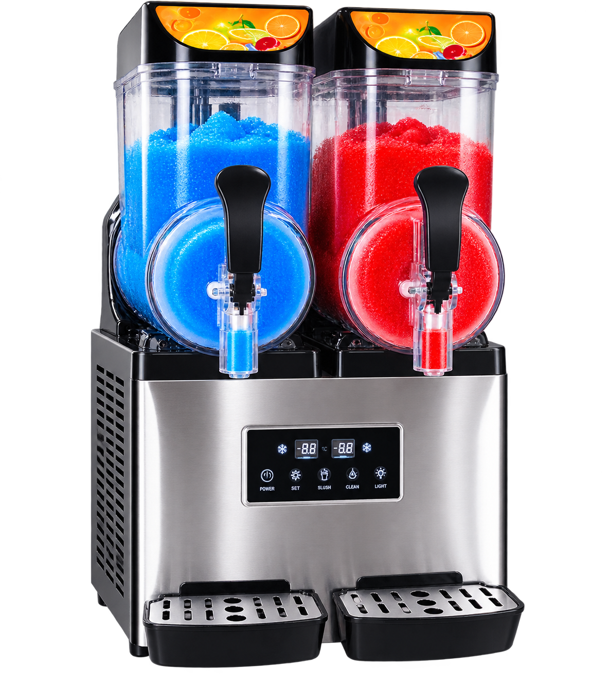 Slush ice maskine 2 kamre 15 liter hver