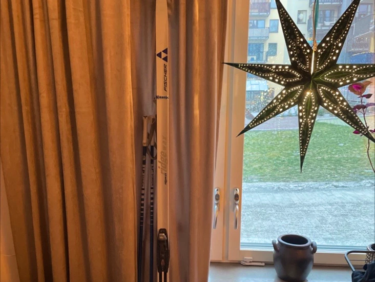 Skidor från fischer samt stavar och pjäxor