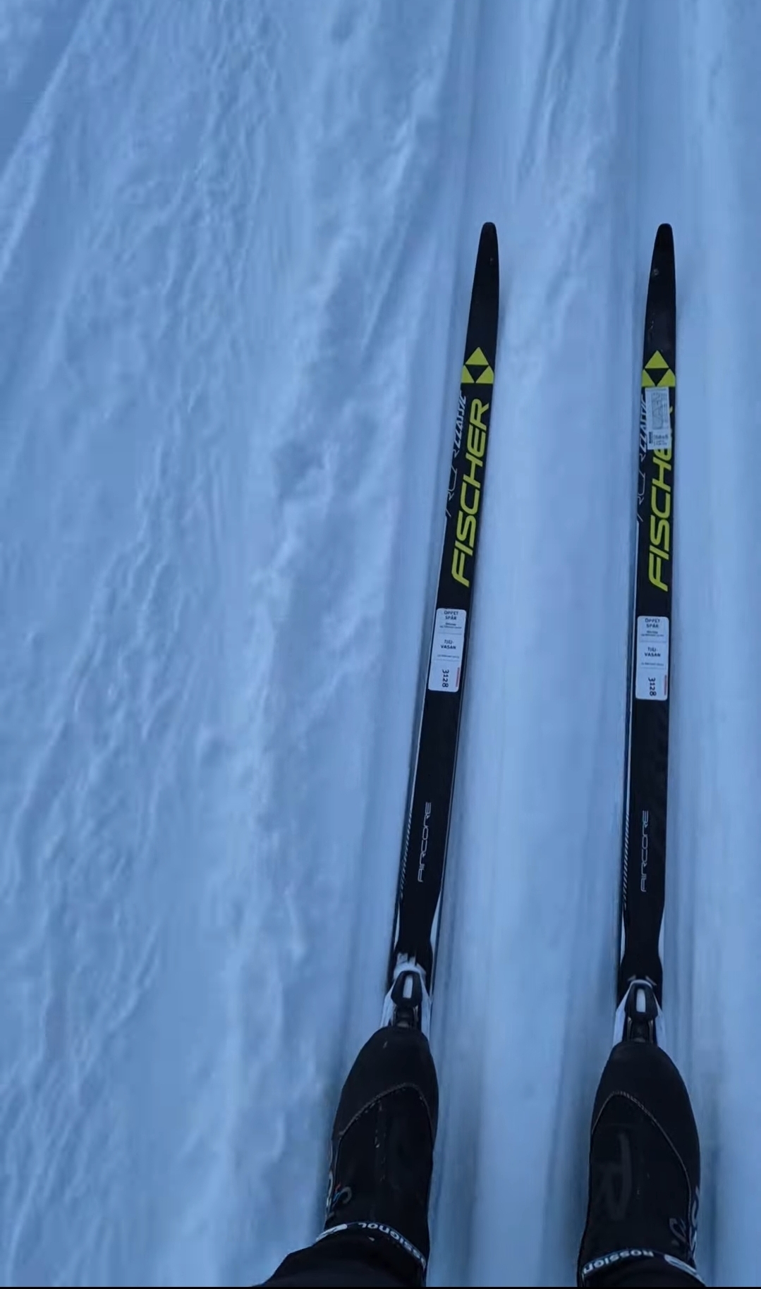 Längdskidor, pjäxor stavar