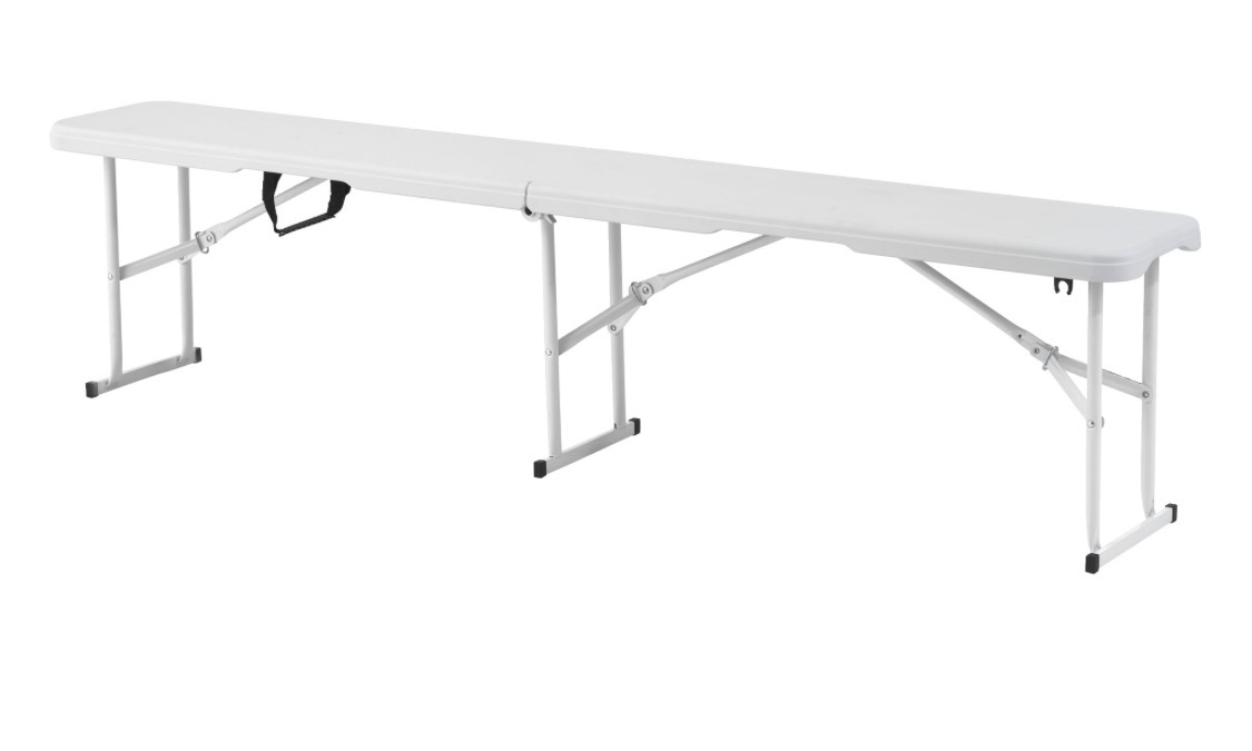 Hopfällbar bänk 182x43x28 cm