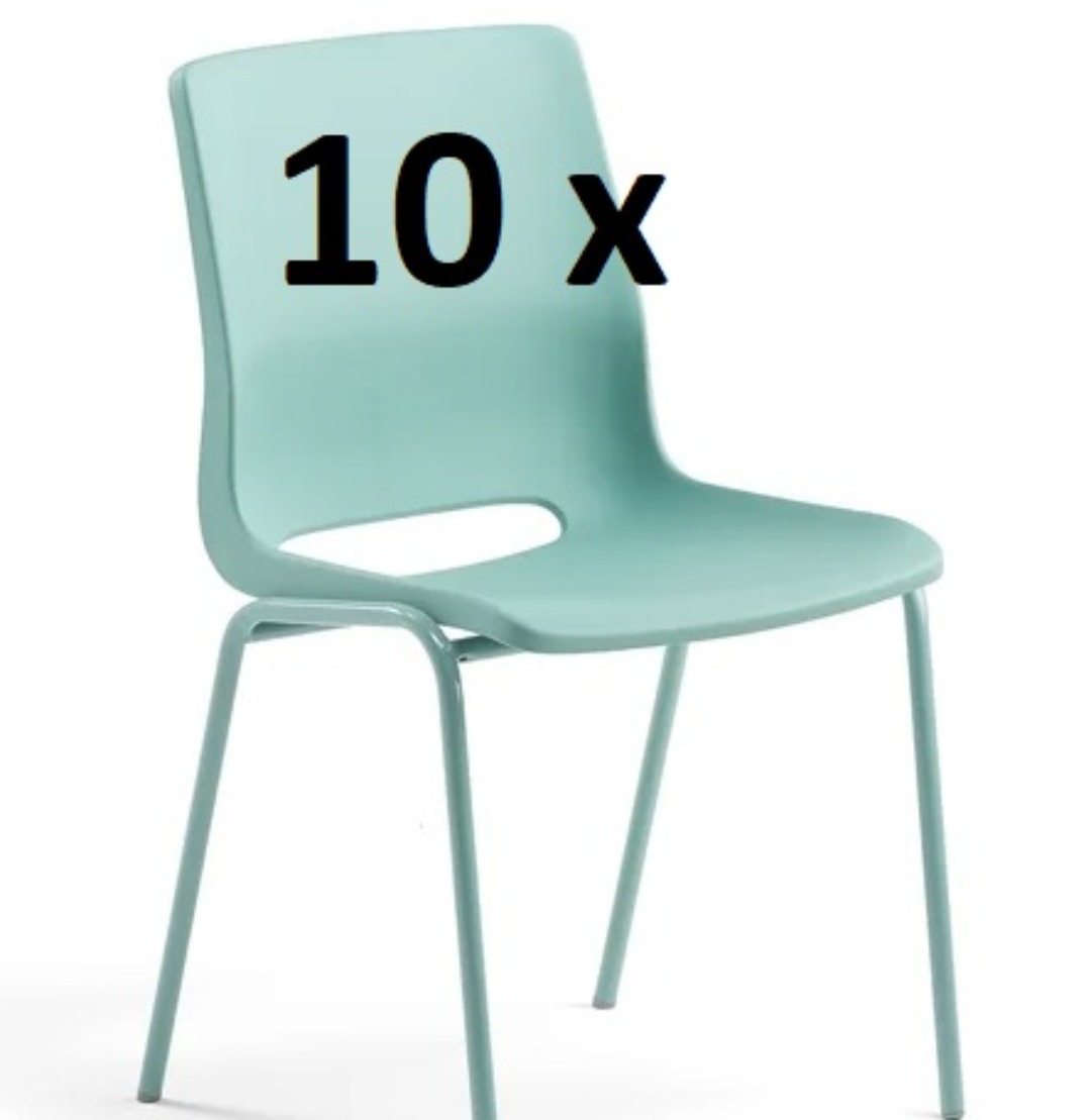 10 stk stapelbar stolar