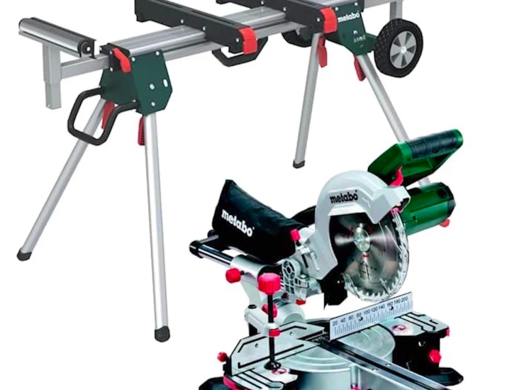 Kap och gersåg + sågbord/ stativ