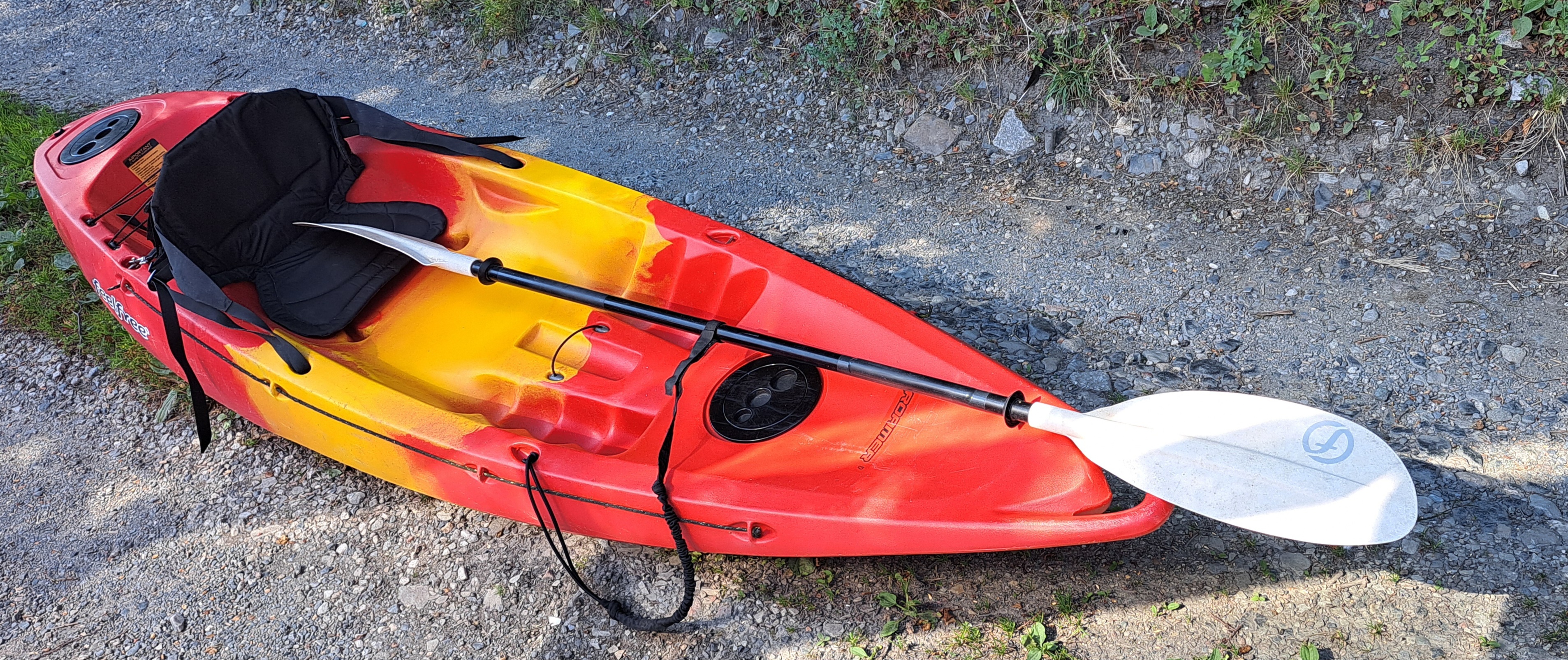 Feelfree red one seated kayak